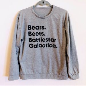 Bears Beets Battlestar Galactica Long Sleeve Tee